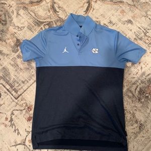 Nike Jordan UNC Tarheels collar shirt